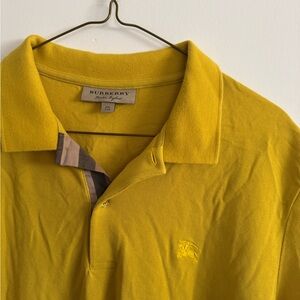 Burberry Yellow Polo Shirt